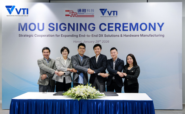 VTI, TronixV Technology와 MOU 체결… End-to-End DX 및 하드웨어 제조 역량 강화